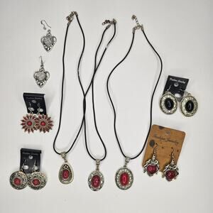 16 piece Bundle Fashion JEWELRY Earrings Necklace Lot Craft